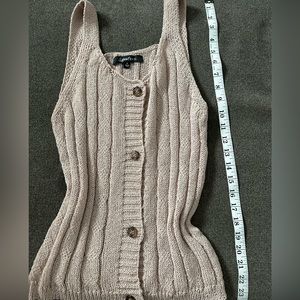 Tan top with buttons